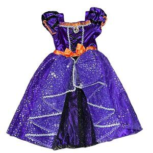 Disney Minnie Mouse Witch Girls Purple Halloween Costume Dress 9/10 NWT